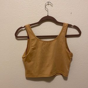 Shein Crop Tank Cop Tan
